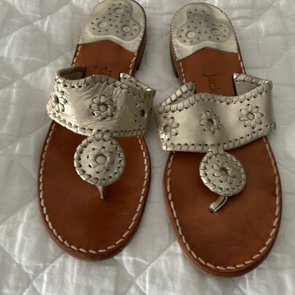 Jack Rogers Shoes Jack Rogers Gold Sandals Poshmark